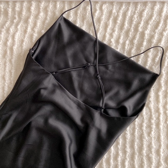 Ruched Cowl Neck Dress - Picture 5 of 11